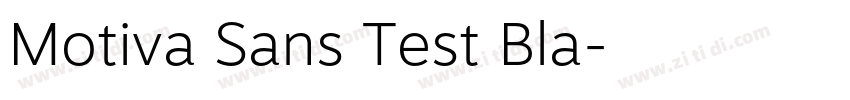 Motiva Sans Test Bla字体转换